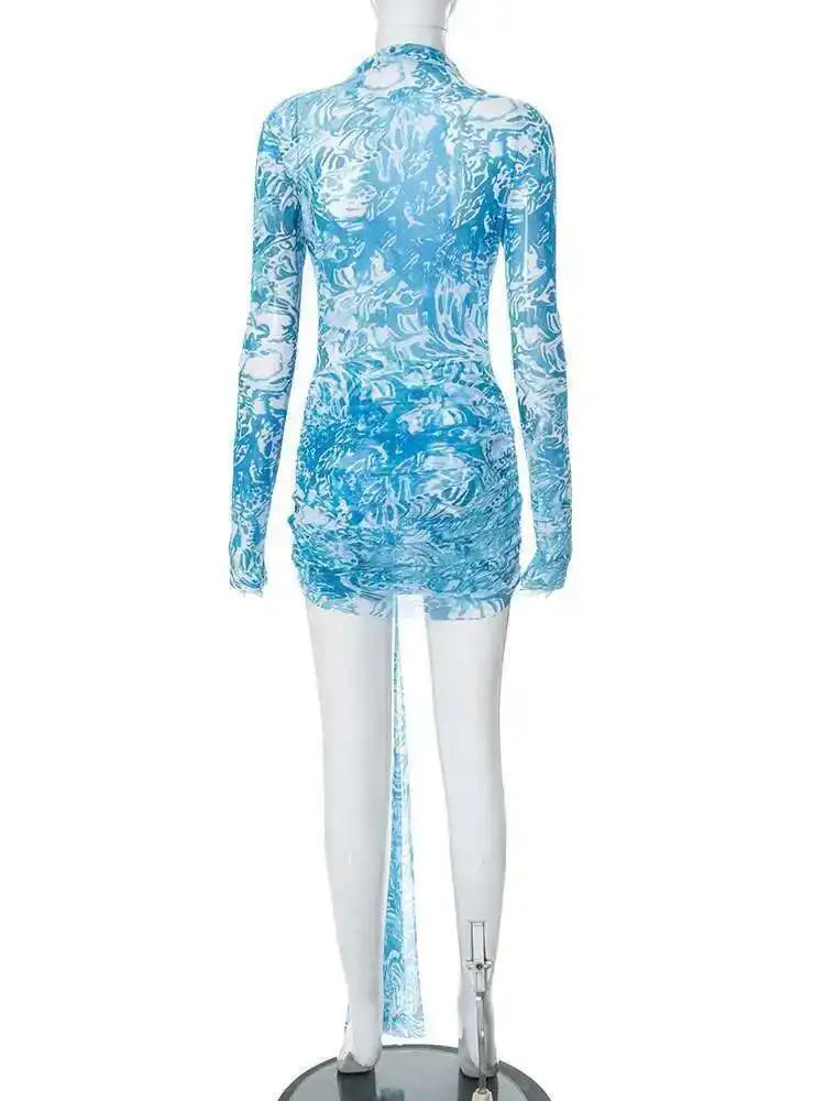 Ribboned Radiance & Pleats of Power Spring Chic Slim-Fit Elegance Dress