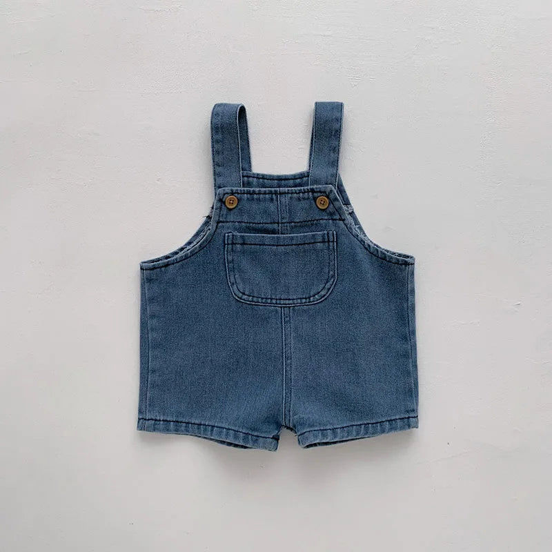 Infant Tee and Denim Overall Suit Toddler Outfit