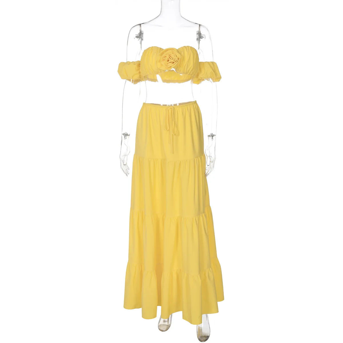 Island Glow Dreamy Off Shoulder Summer Co-Ord