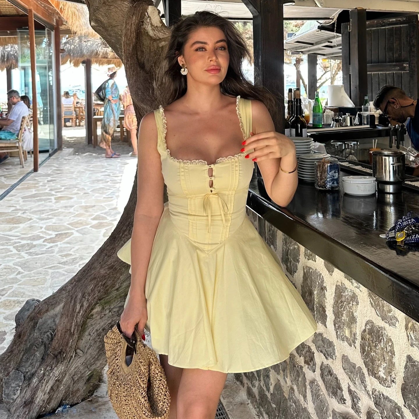 SunKissed Lace & Flower Grace Dress