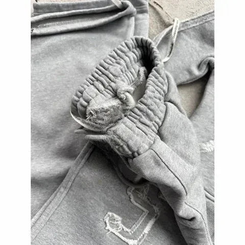 Retro Rebel Y2K Letter Hoodie & Sweatpants Co-Ord
