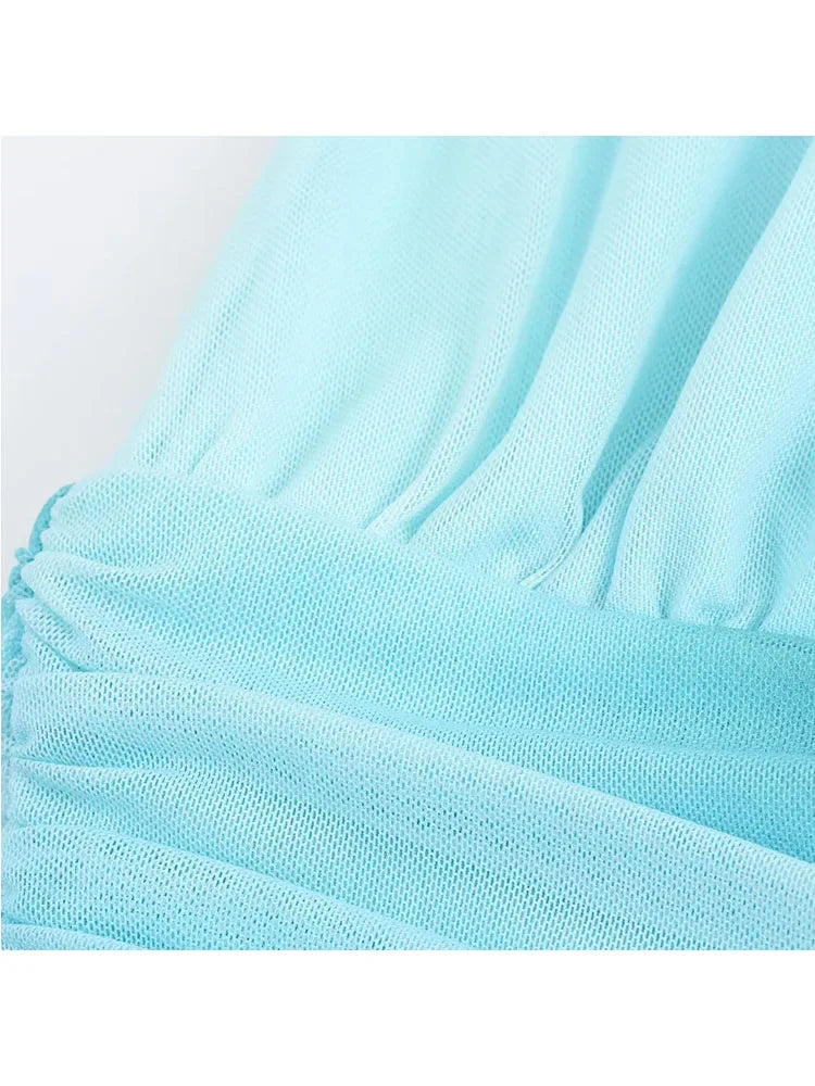 Women Sunkissed Waves Backless Beauty Dress