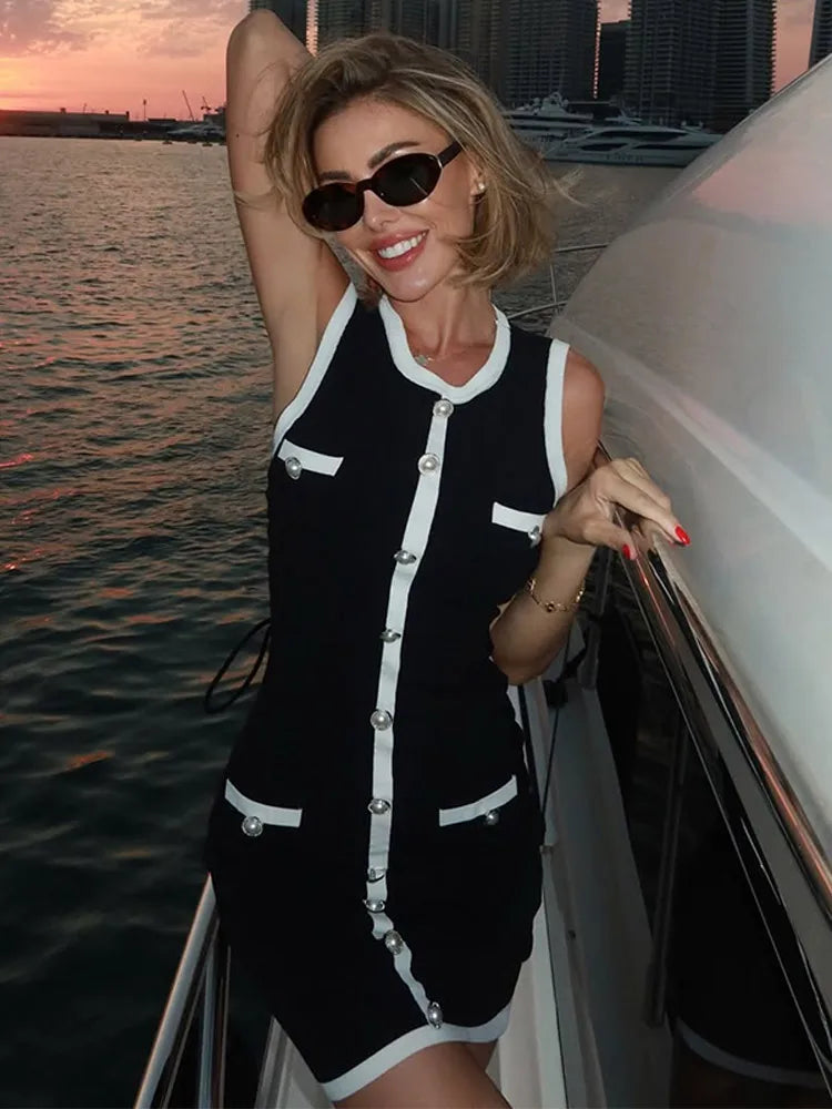 Women Knit Blacked Out & Buttoned Up The 2025 Signature Co-Ord Set