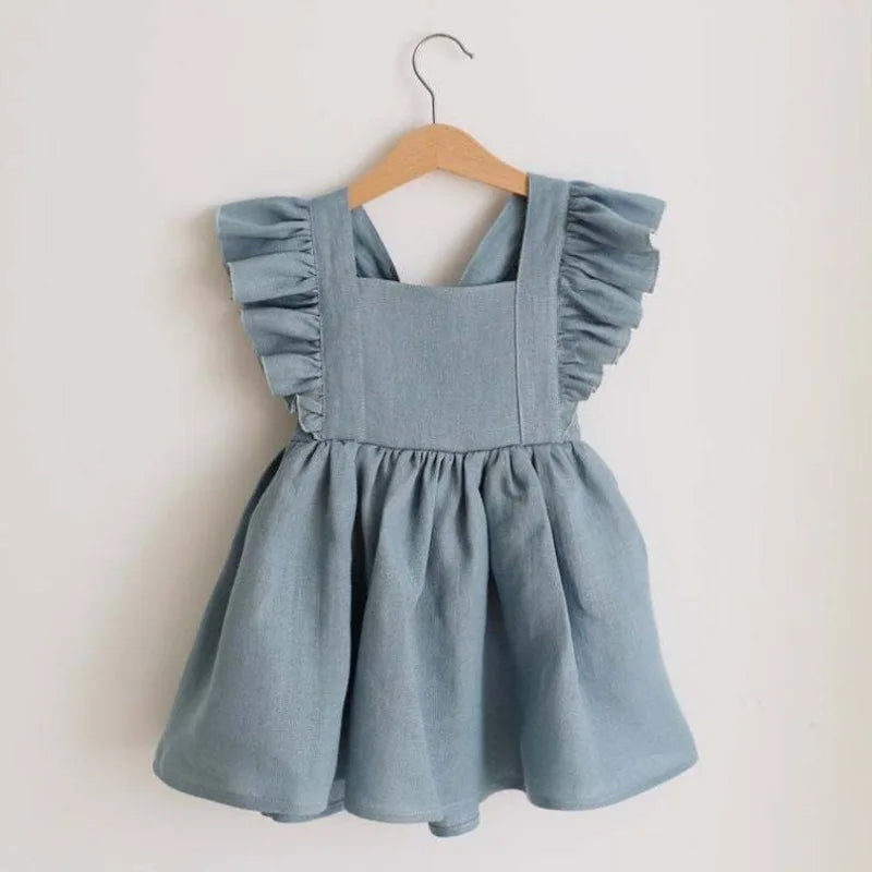 Toddler Girl Cotton Ruffles Infant Dress