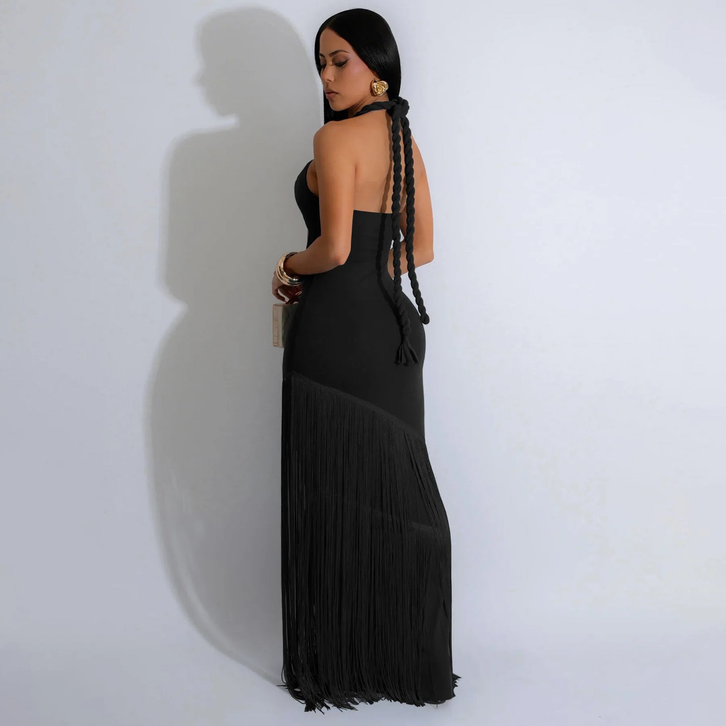 Women FringeMuse Maxi Dress