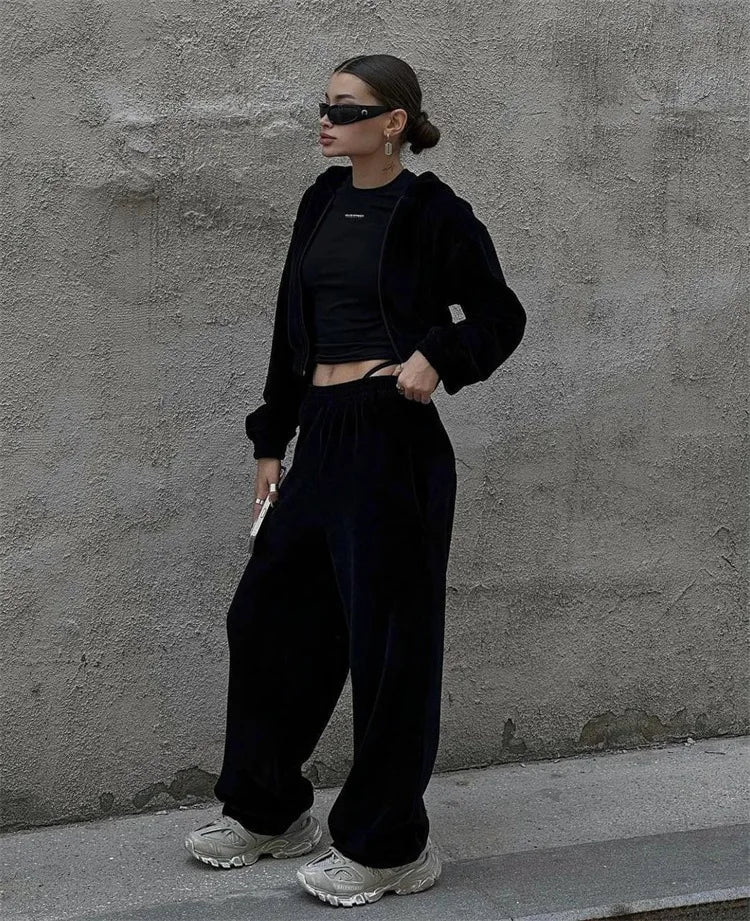 Urban Ease Hooded Two-Piece Set