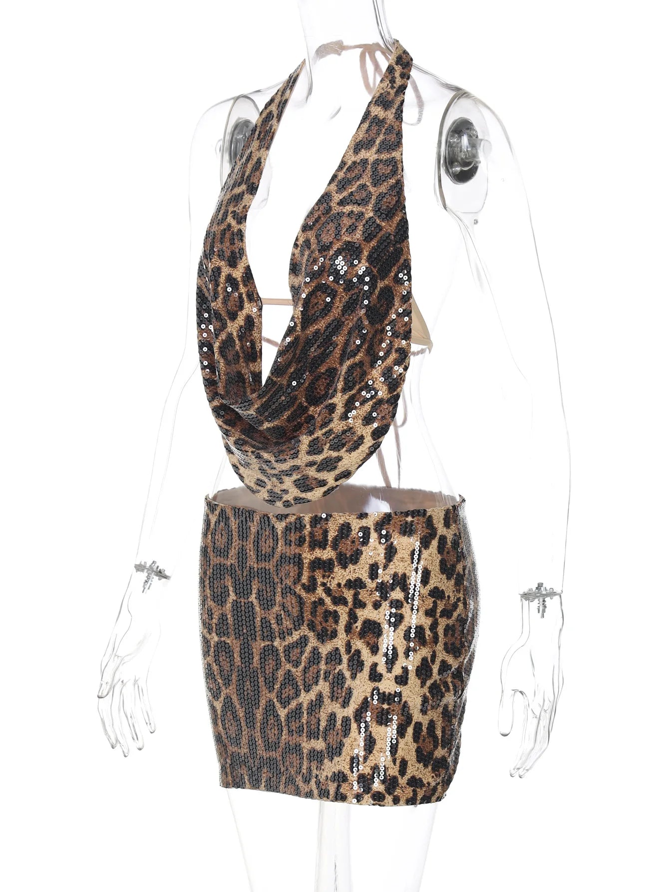 Wild Luxe Leopard Sequin Co-Ord Set