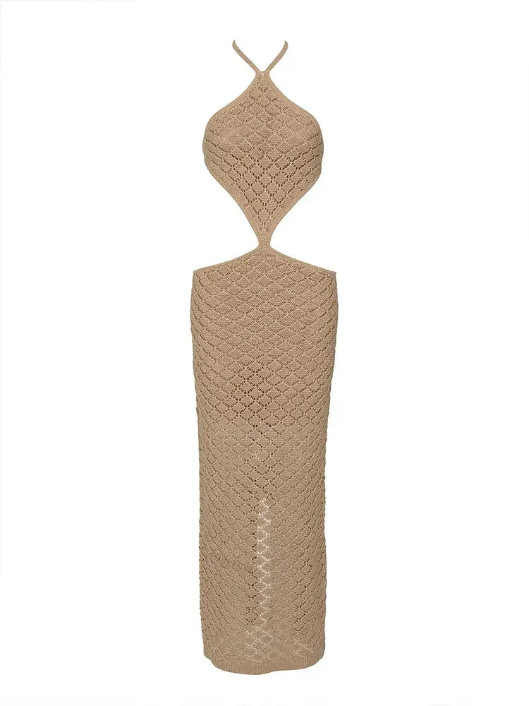 Women's Knitted Siren Mesh Maxi