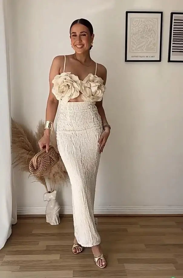 Women Patchwork Sleeveless Sexy Backless Long Bodycon