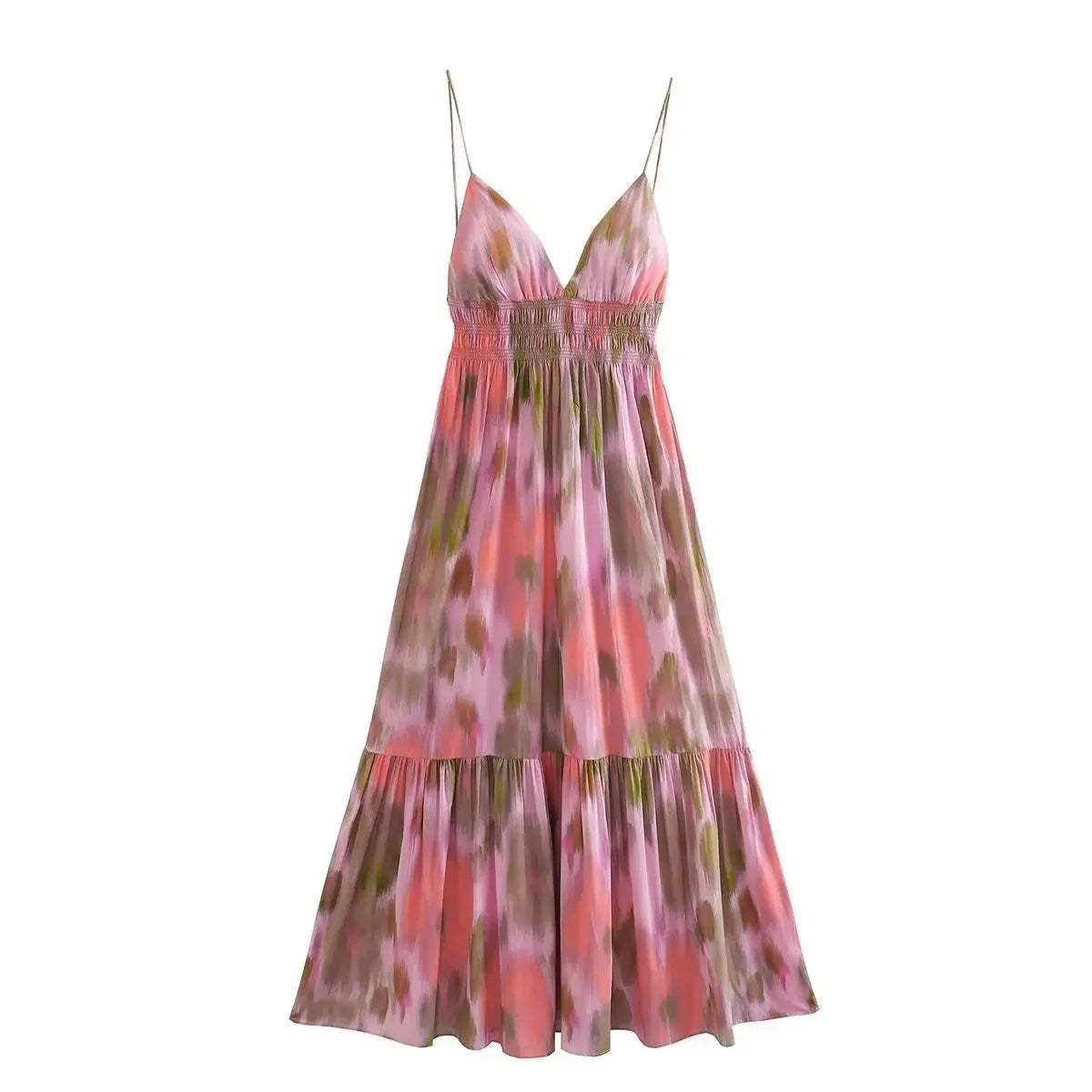 Palm Poetry Printed Dress