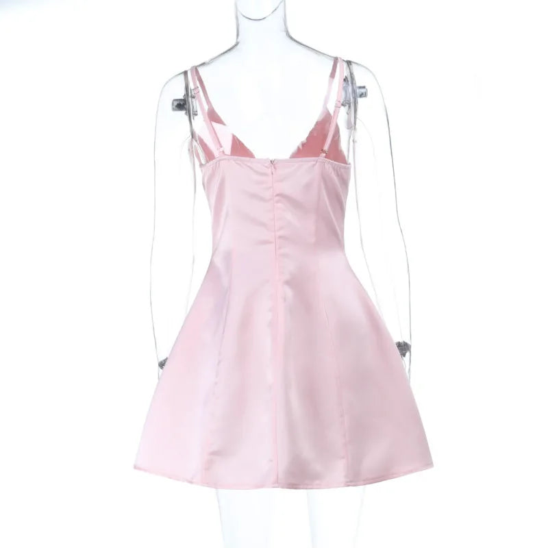 Glow Allure Wrap A-Line Mini Dress