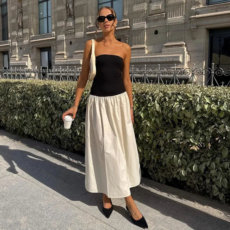 Strapless Maxi Off Shoulder Backless Sleeveless Dress