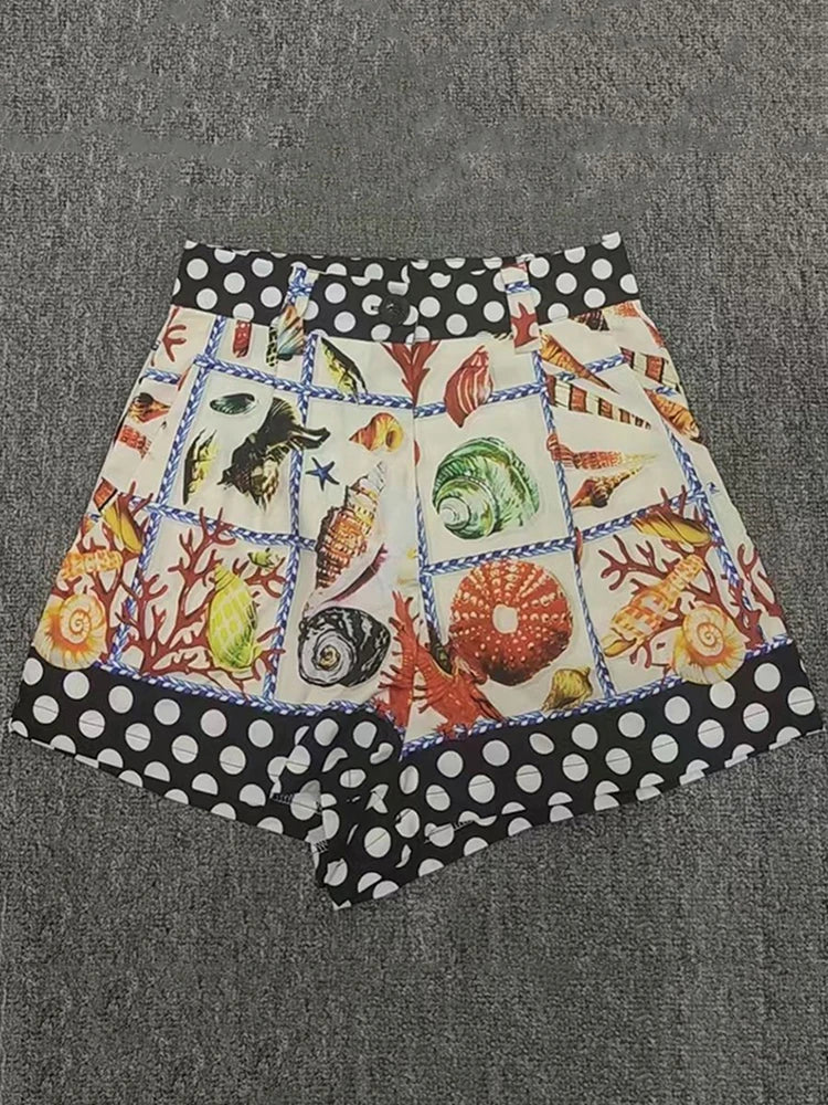 Saddle Chic Designer geometric print Two-Piece