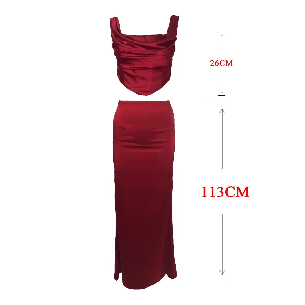 Sculpt & Spark Winewear Sultry Two-Piece Set