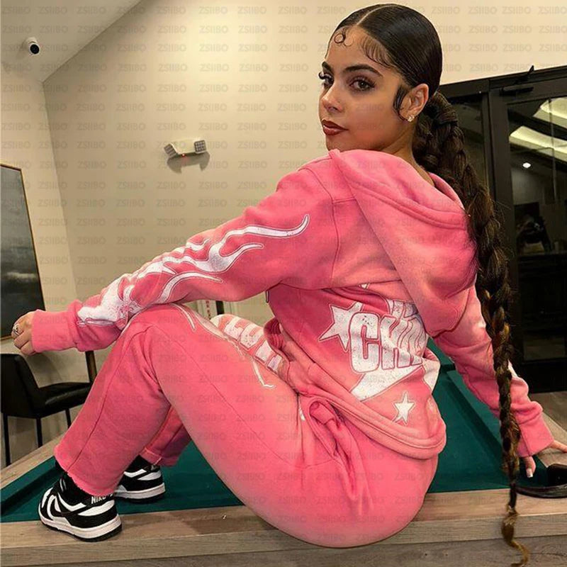 Unisex Hoodie Sweatshirt Punk Retro Aesthetic Jacket Top Women's Hooded Coat Y2K Clothing
