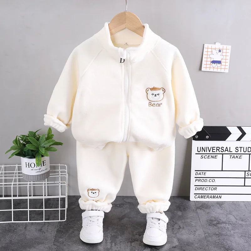 Unisex casual sports two-piece set for baby toddler outdoor clothing sets