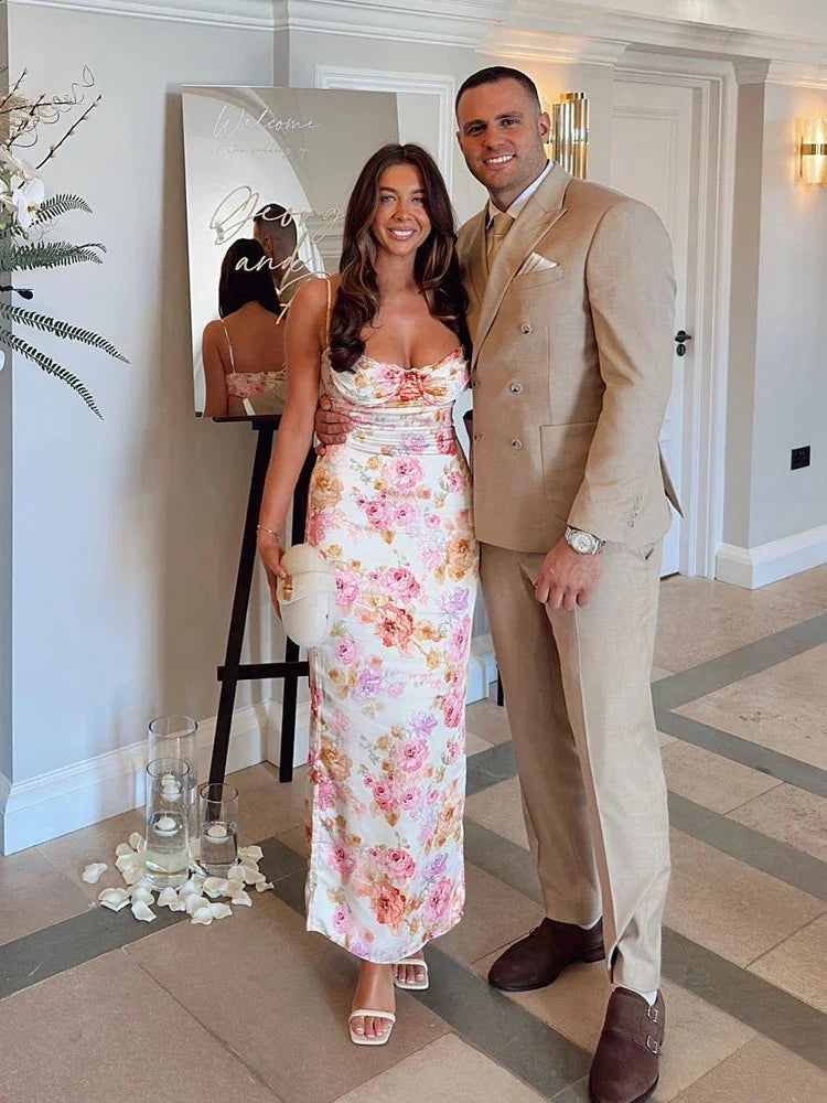 Floral Elegant Maxi Bodycon Dress