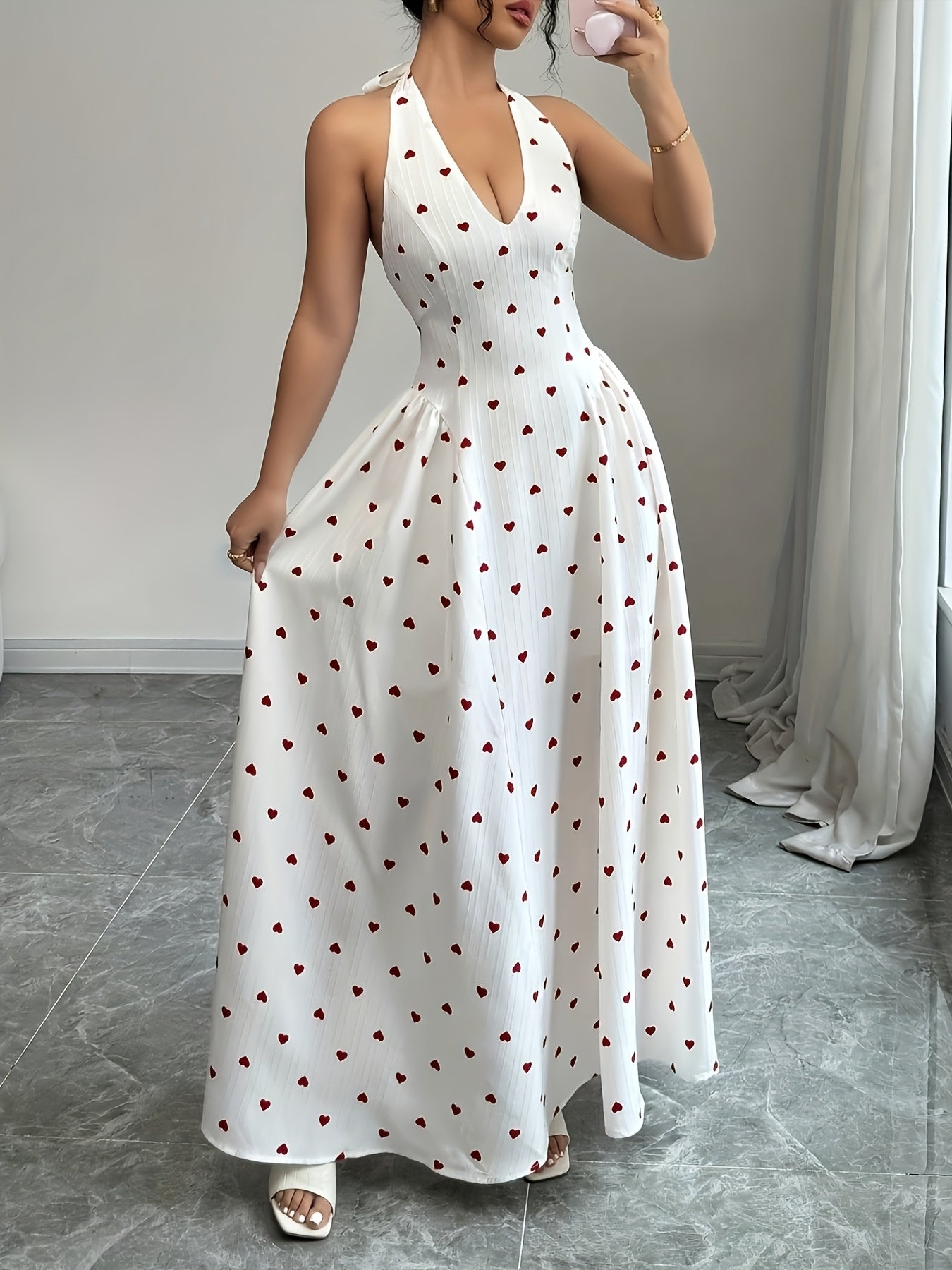 Elegant Honey Heart Dress