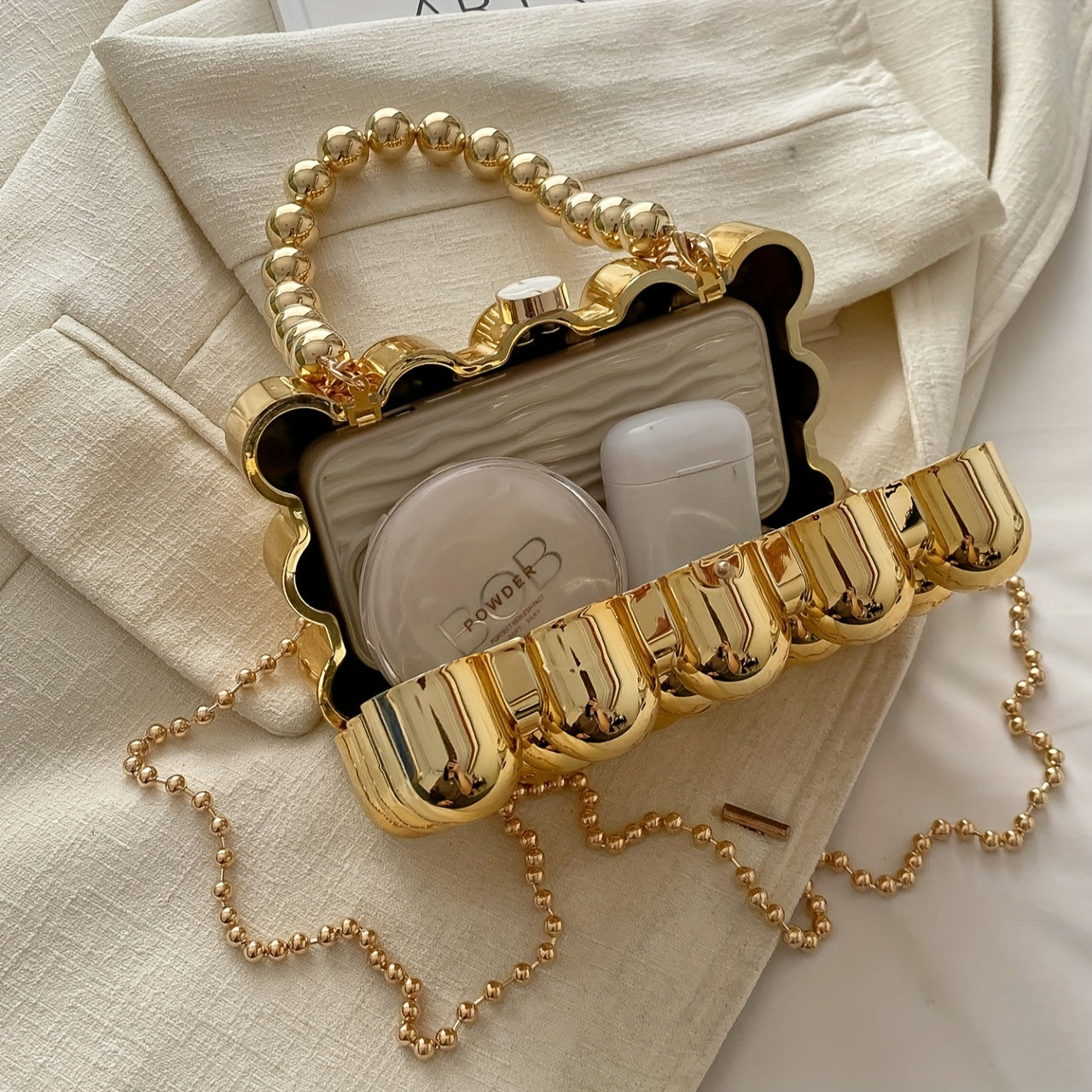 Acrylic Evening Clutch, A Small Square Handbag