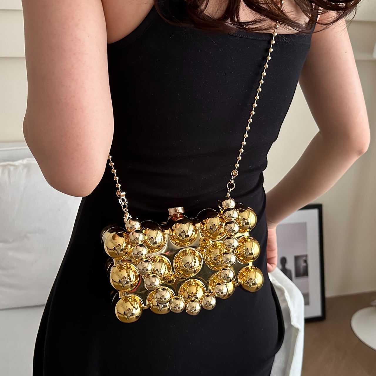 Acrylic Evening Clutch, A Small Square Handbag