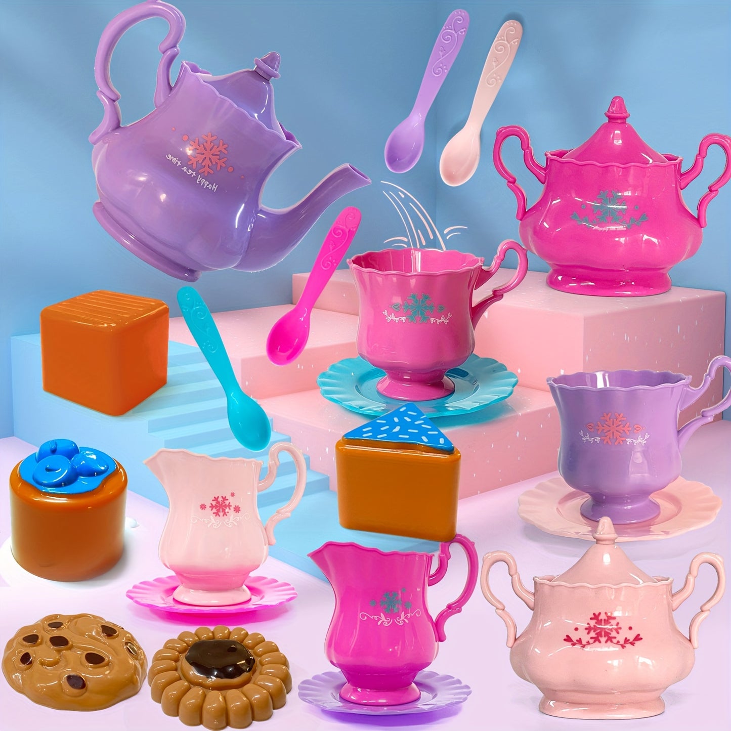 Tea Party Set Including Kettle