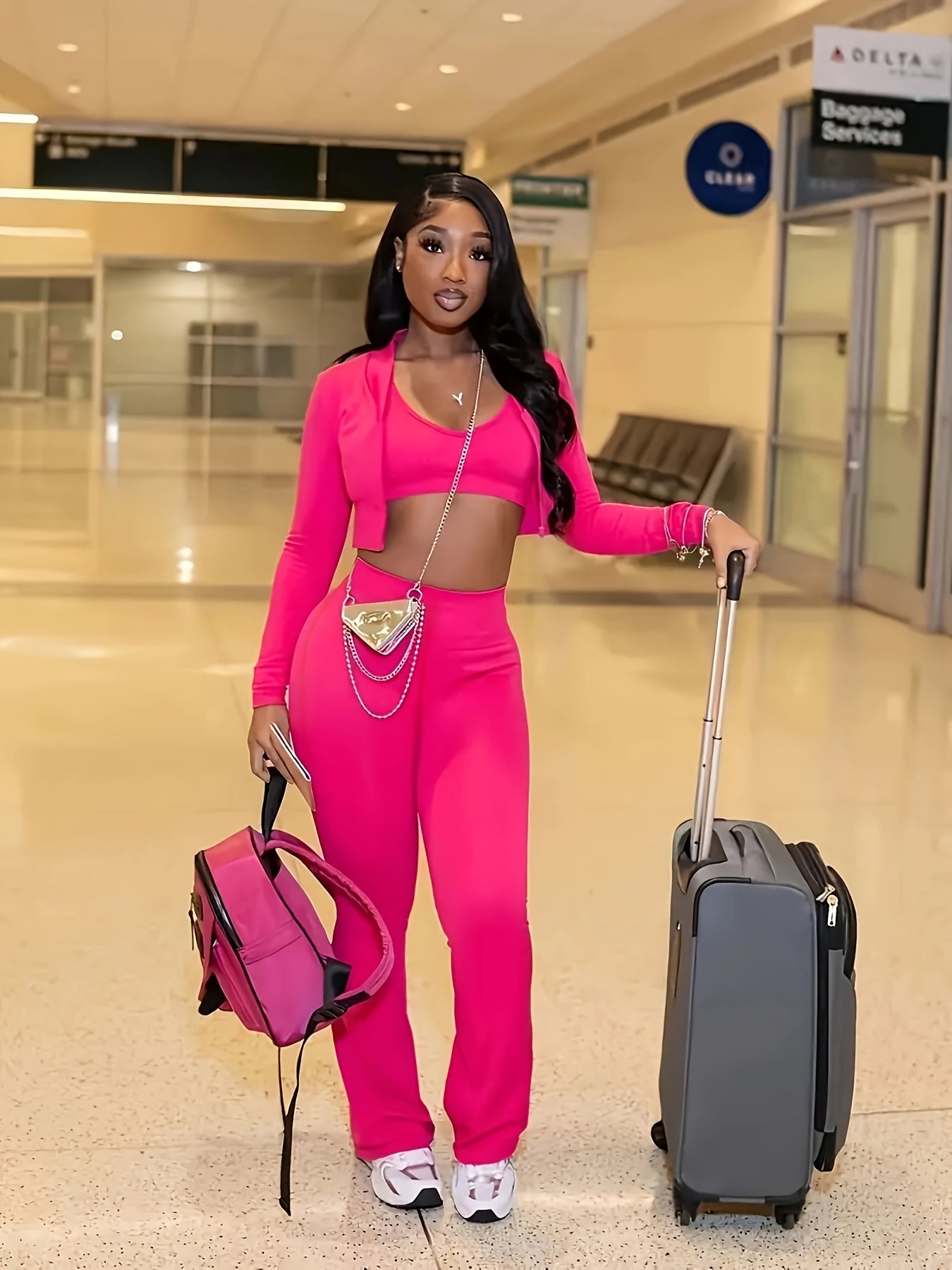 Chic Women's Flare & Finesse Two-Piece