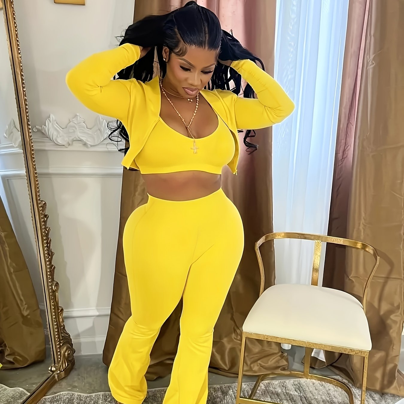 Chic Women's Flare & Finesse Two-Piece