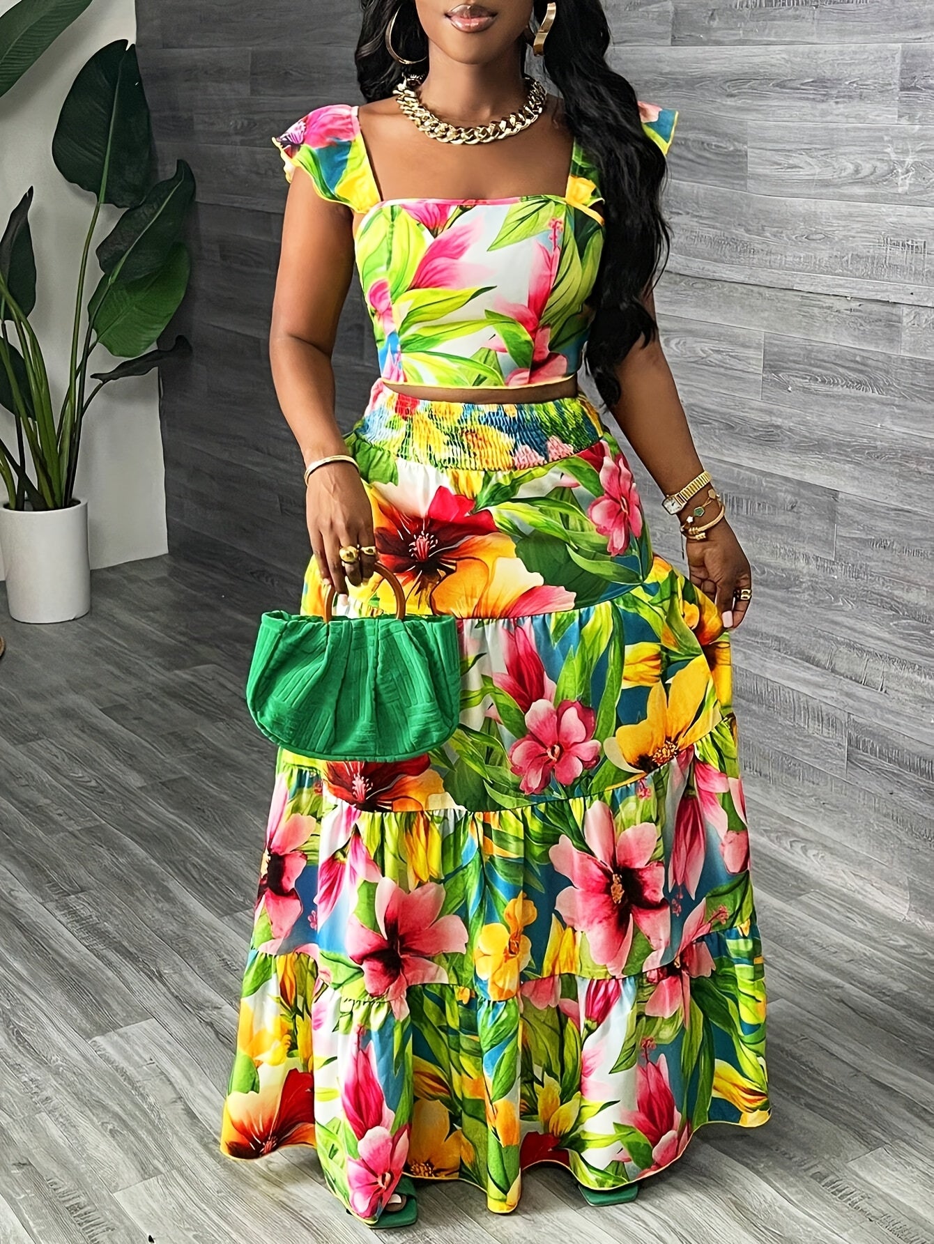 Women's Sun-Kissed Petals Co-ord