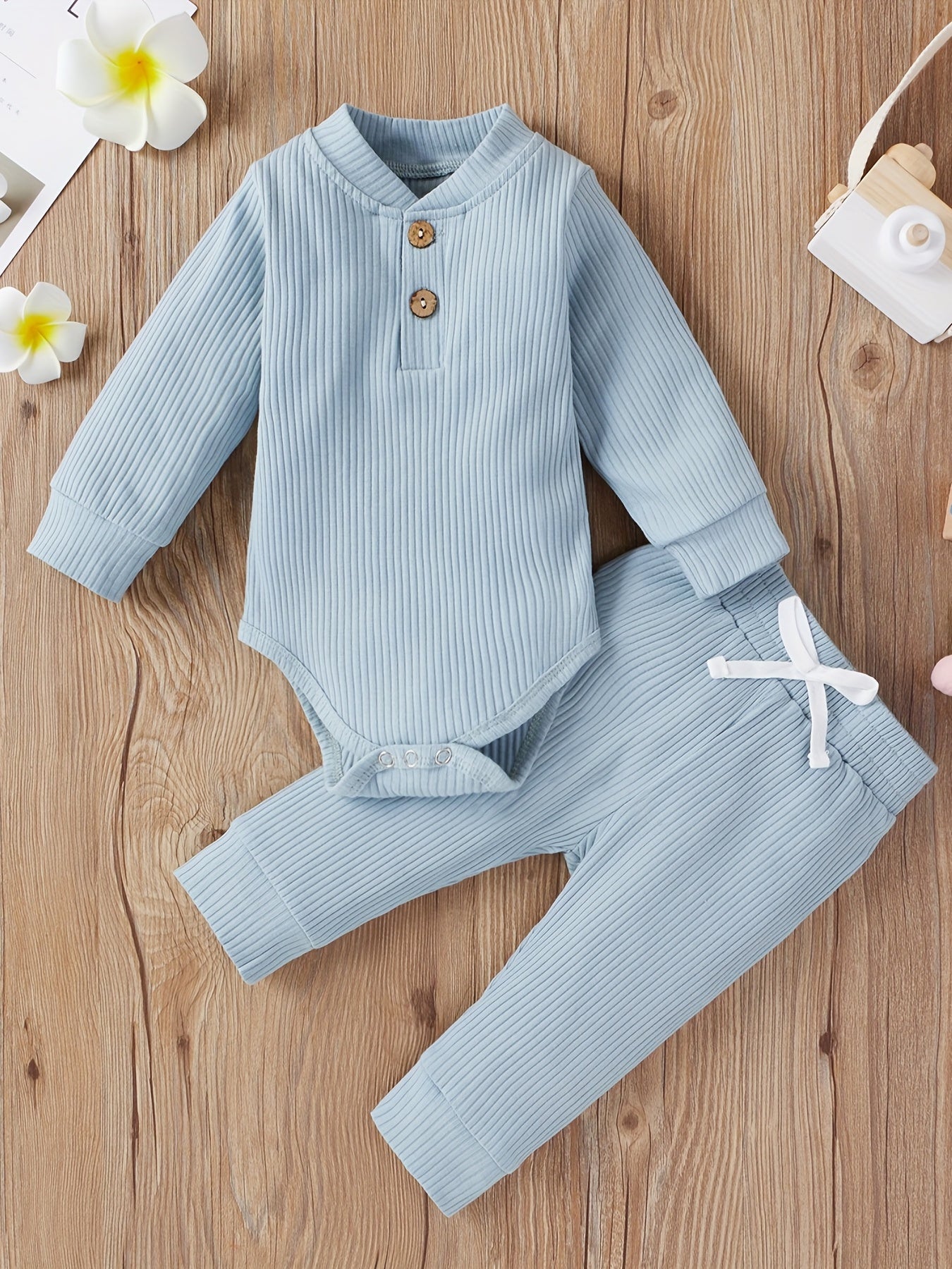 Unisex Long Sleeve Onesie & Pants Set