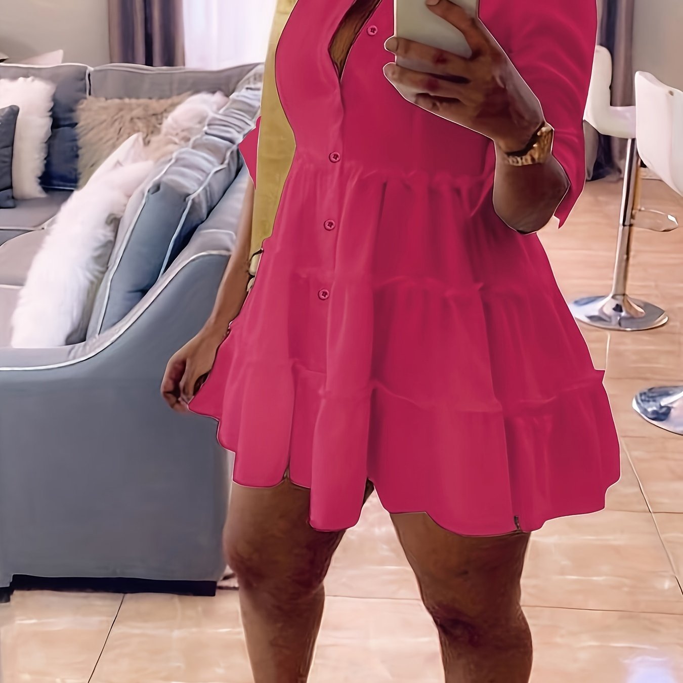 Elegant Chic Whisper Shirt Dress