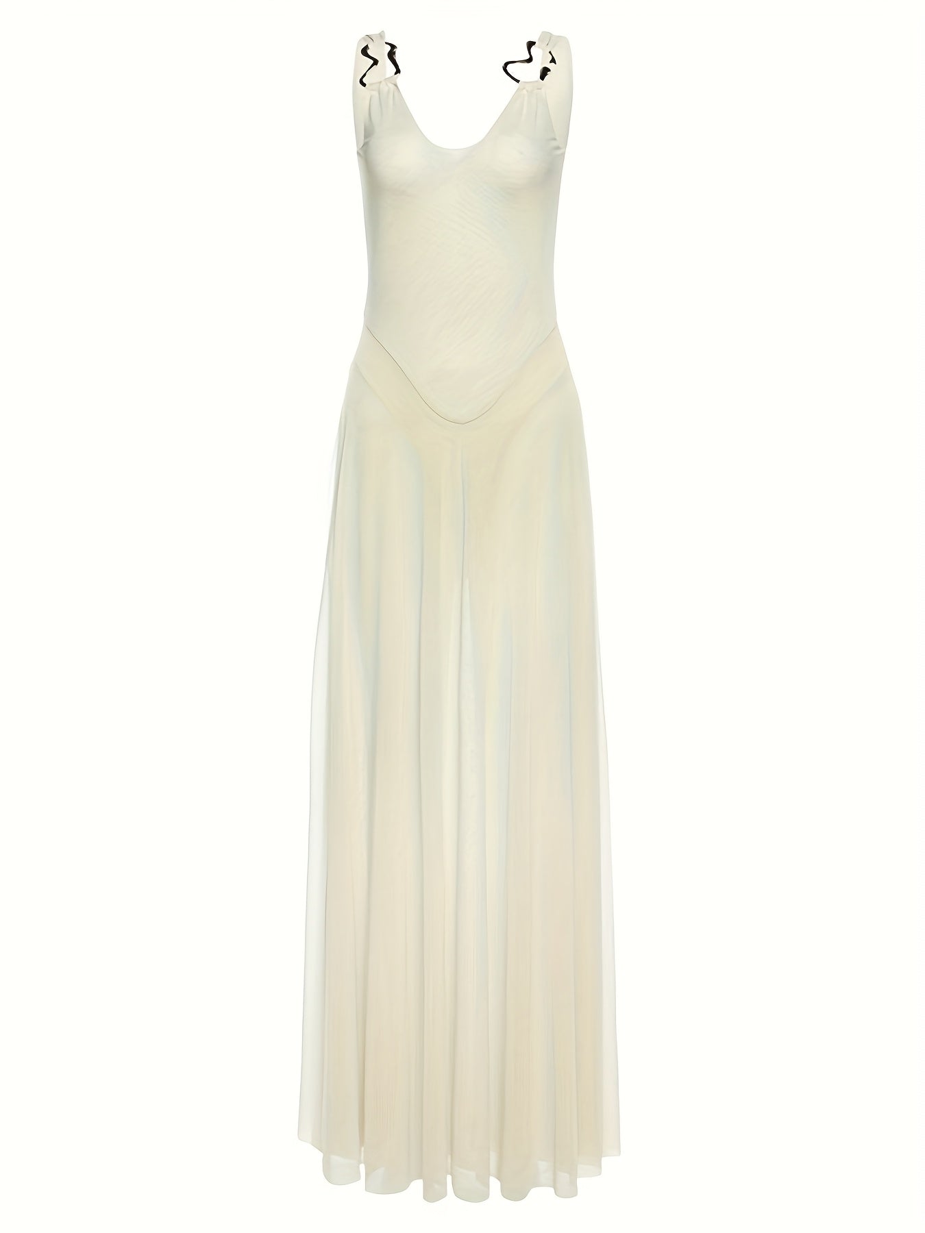 Celeste Sheer Mesh Maxi Dress