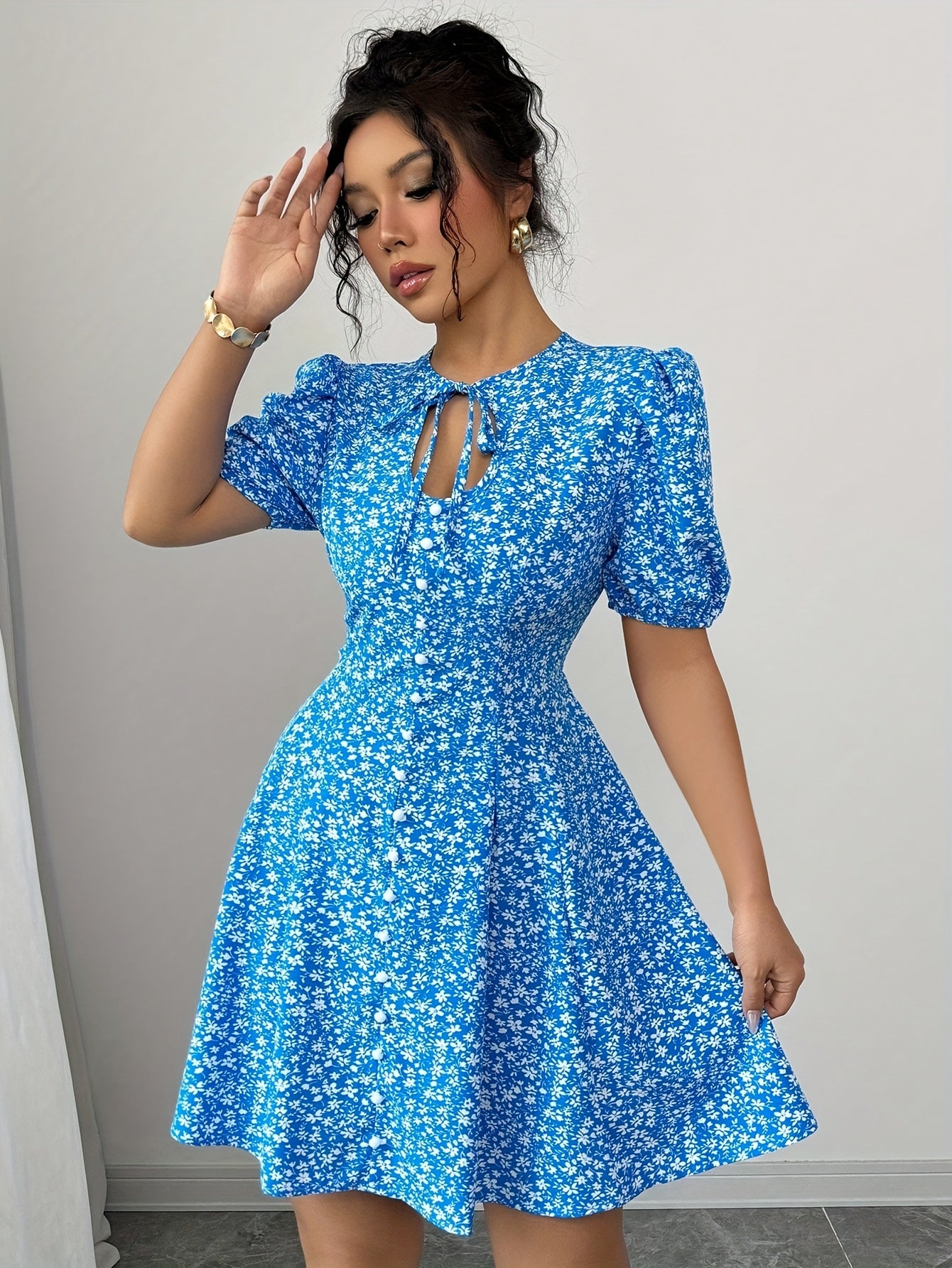 Blue Bloom Dress