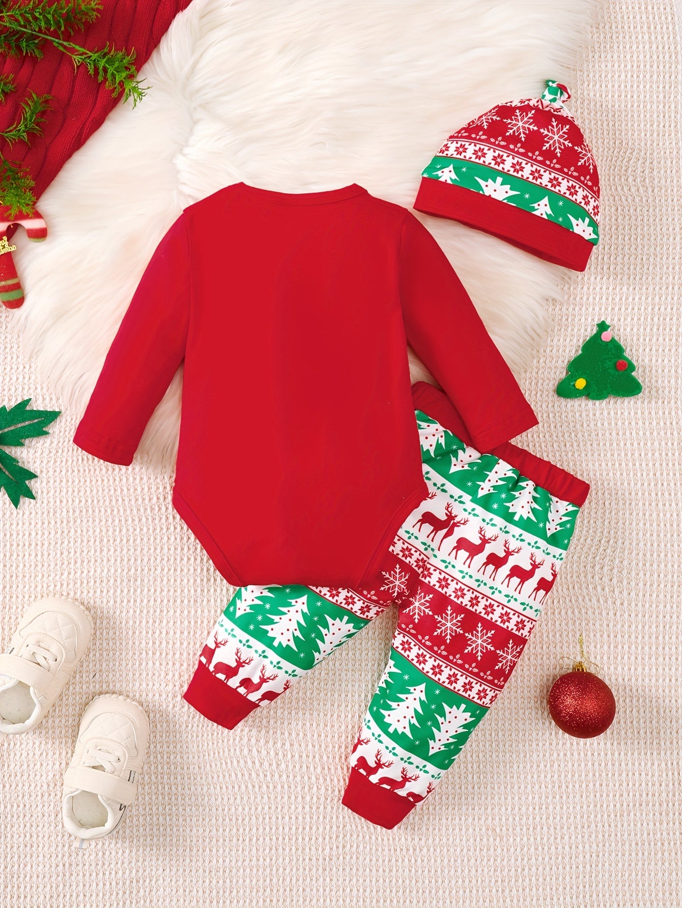 Christmas Three-Piece Suit Baby Boy Cute Christmas