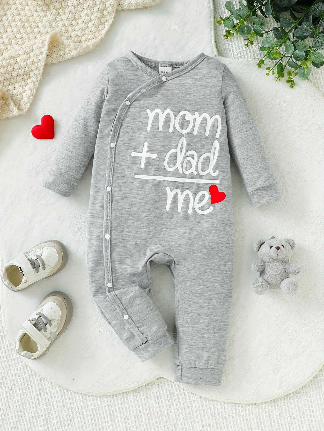 Baby Boys And Girls "mom+dad=me" Jumpsuit