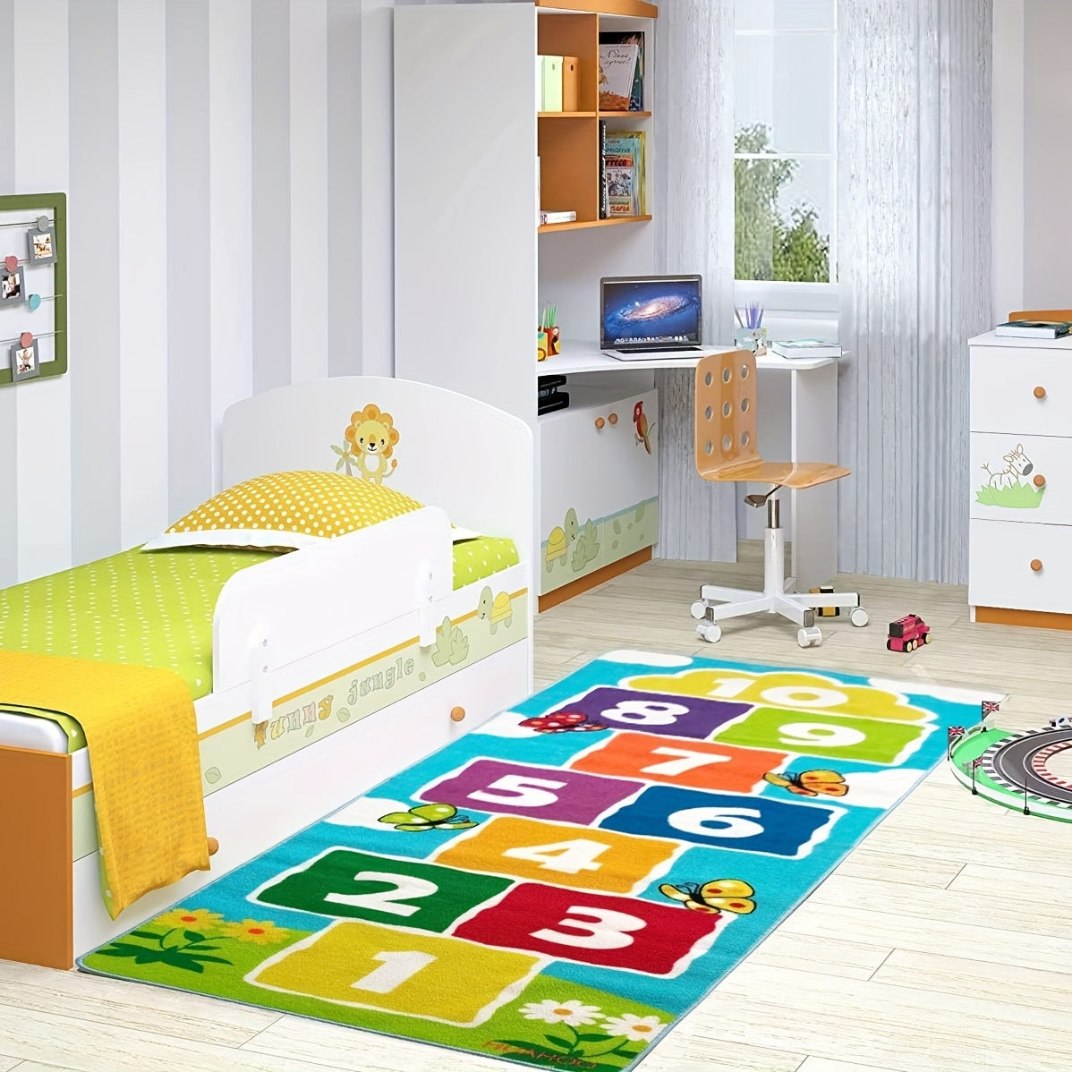 Non-Slip Floor Rug for Kids - Soft and Durable Playroom Carpet for Boys and Girls