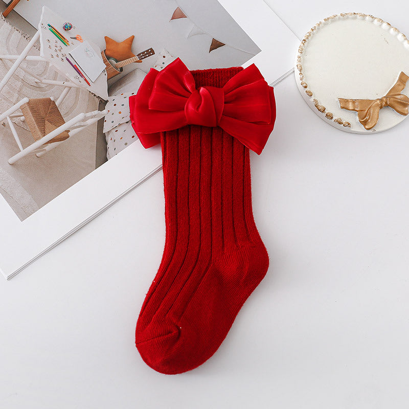 Festive Double Pack of Children's Mid-Calf Socks