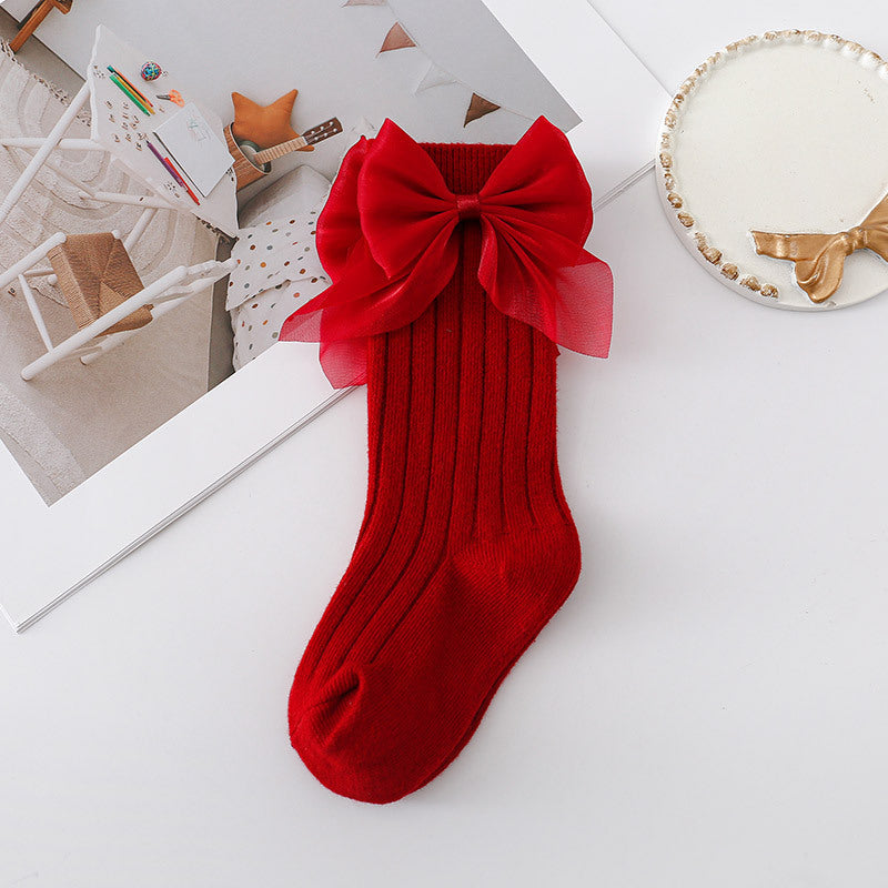 Festive Double Pack of Children's Mid-Calf Socks