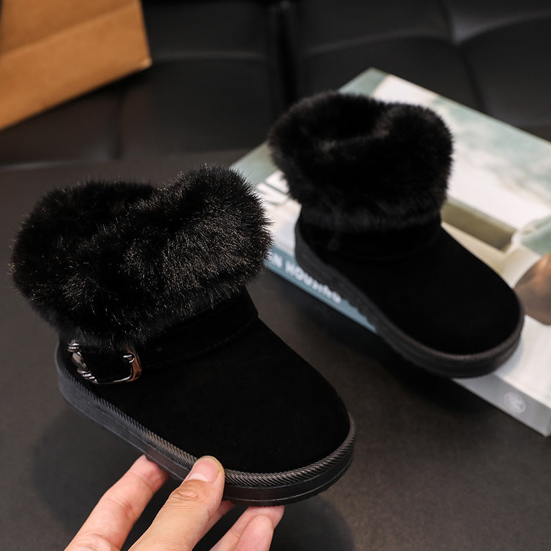 Festive Winter Snow Boots for Little Girls