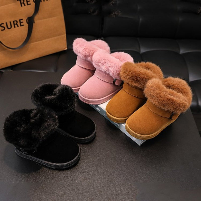 Festive Winter Snow Boots for Little Girls