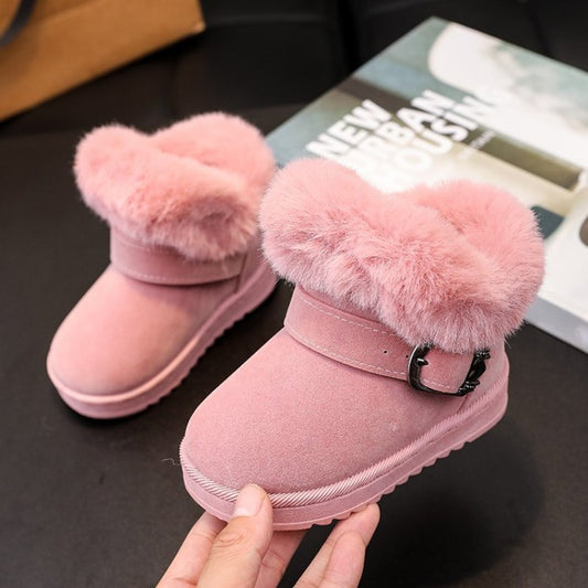 Festive Winter Snow Boots for Little Girls