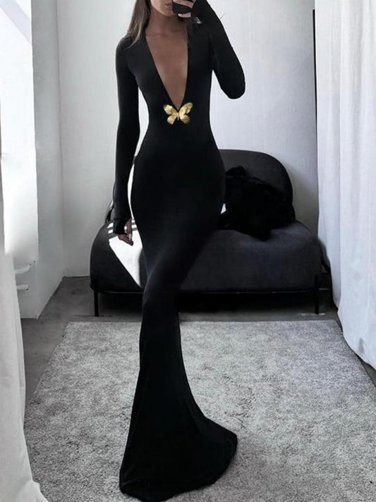Siren Allure Knit Maxi Dress
