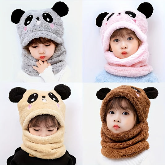 Winter Cute Thickened Warm Plush Baby Ear Protection Hat