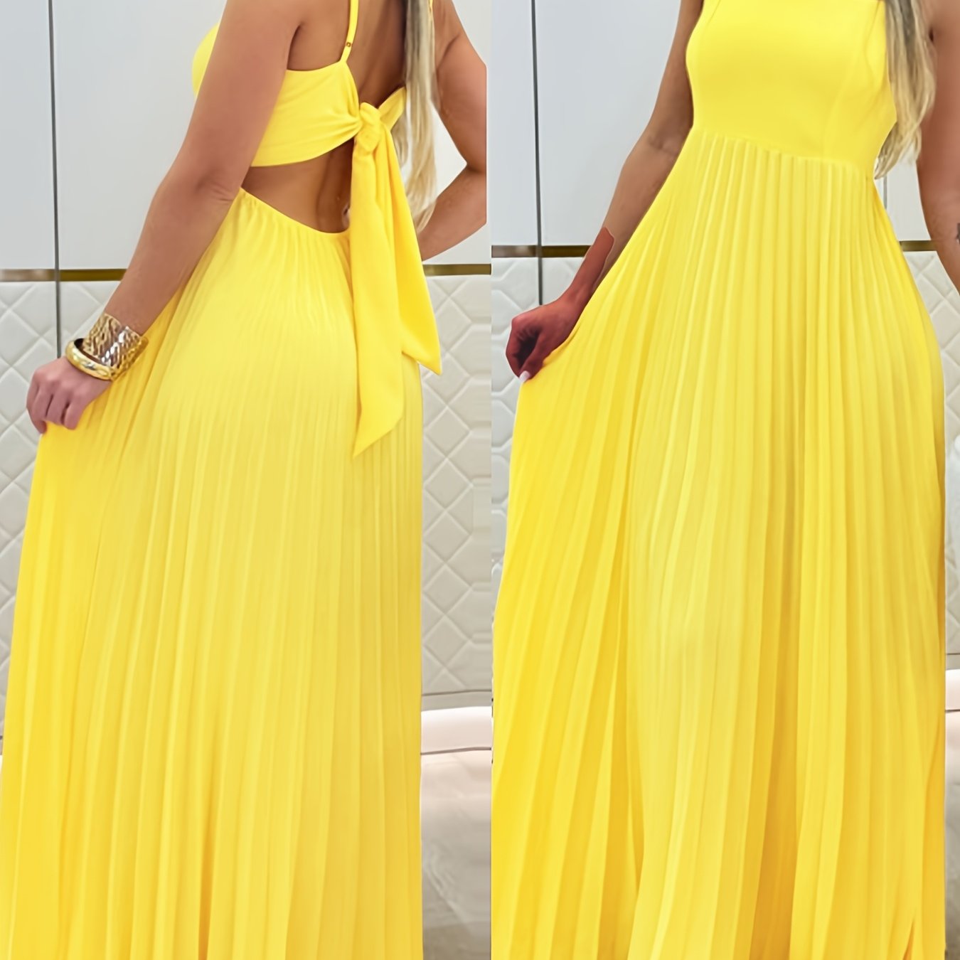 Sunset Flow Tie-Back Maxi Dress – Casual Chic for Spring/Summer