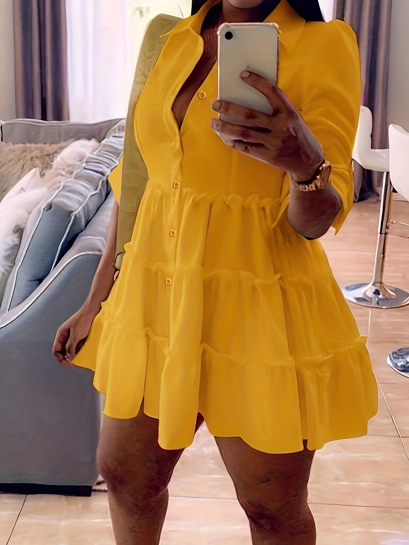 Elegant Chic Whisper Shirt Dress