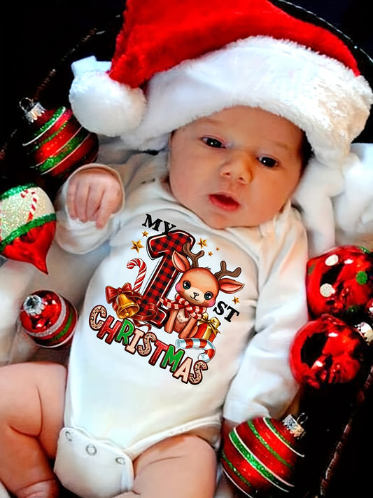 MILKYSHIP 1st Christmas Baby Onesie