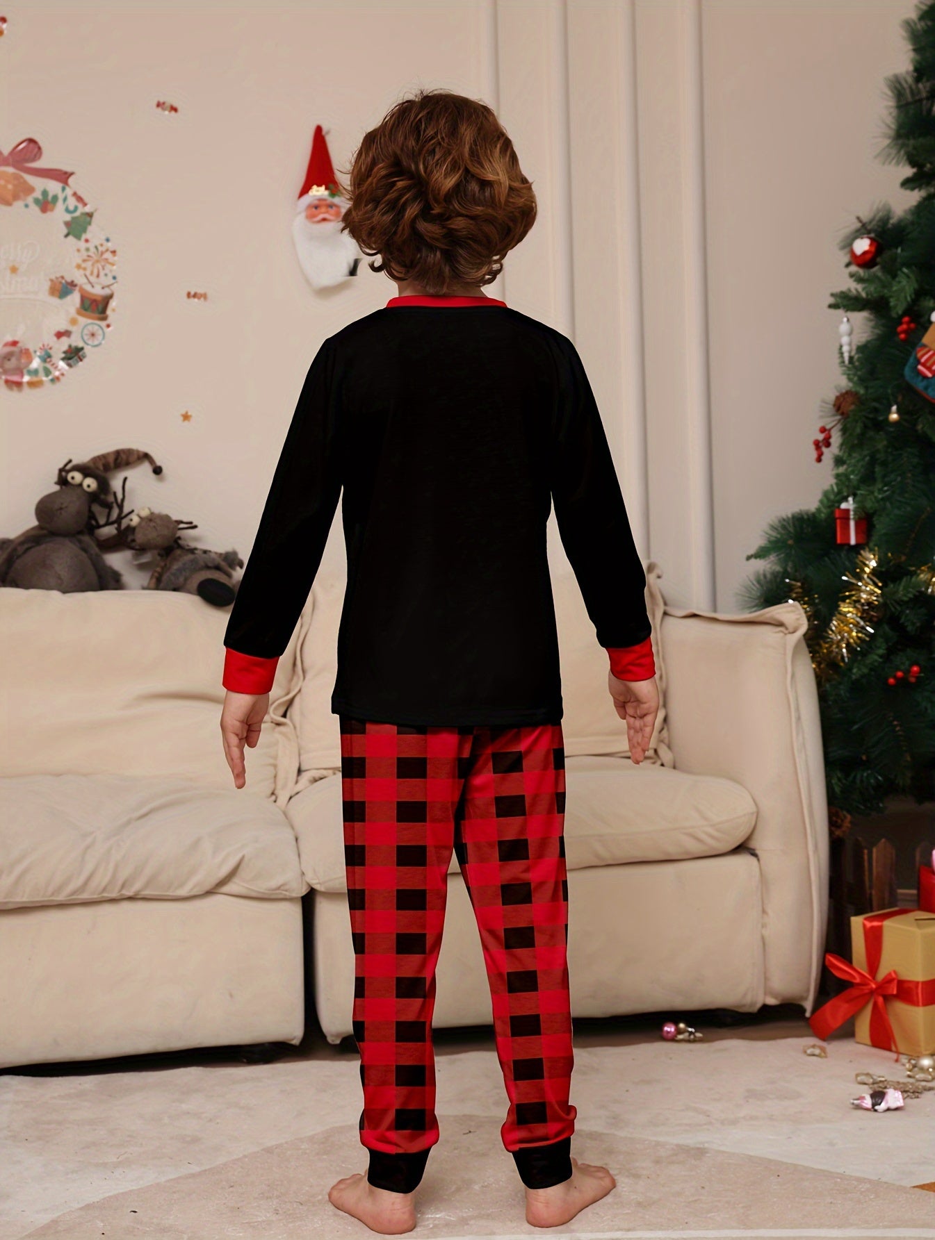 Retardant Fireproof Fabric Youngsters's Pajamas Set Christmas Boys and Girls