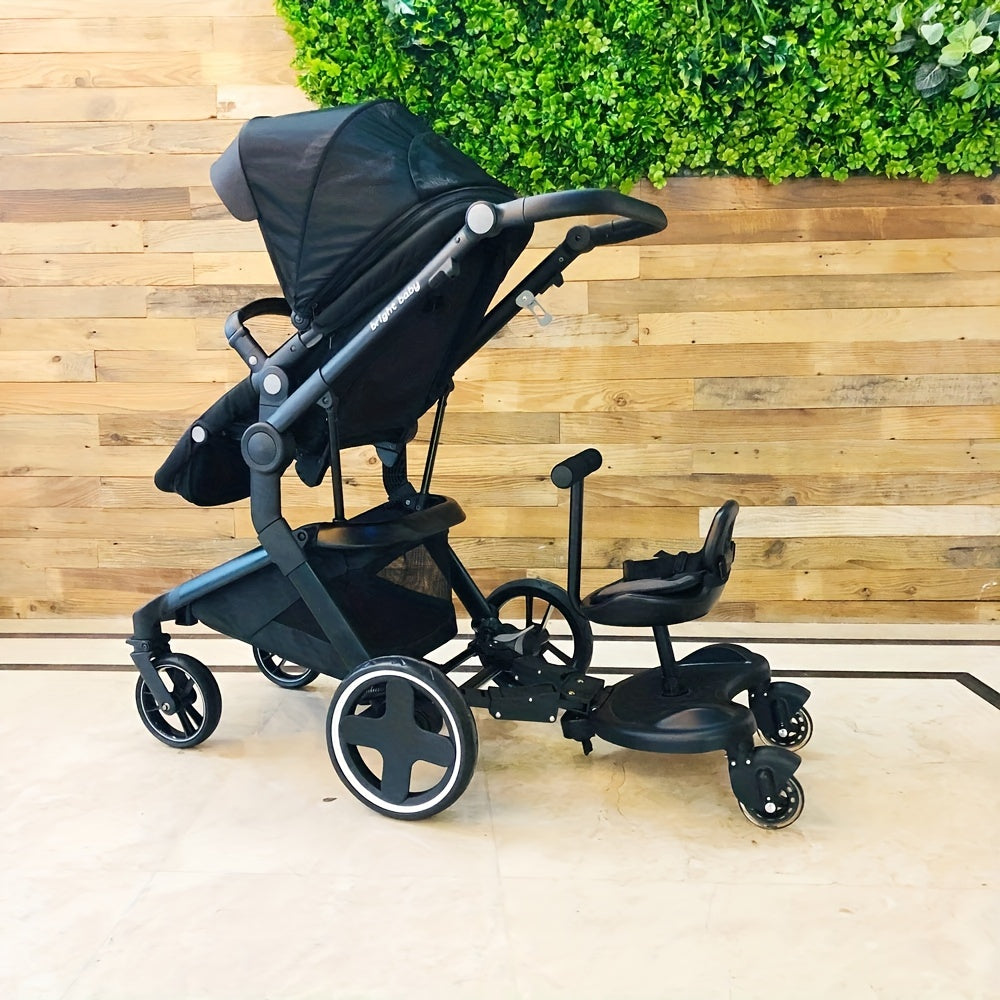 2-in-1 Stroller Scooter & Non-Slip Wheels for Youngsters