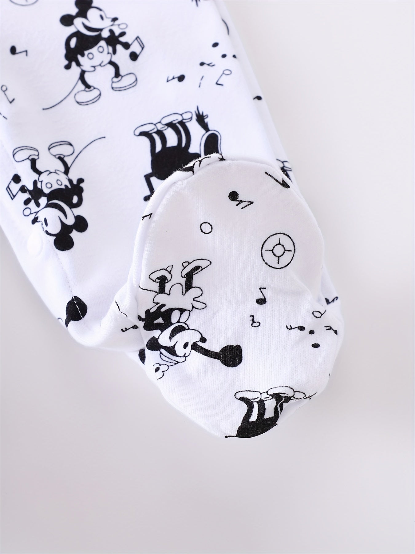 Cartoon Animal Sailor Pattern Short Sleeve Cotton Bodysuit