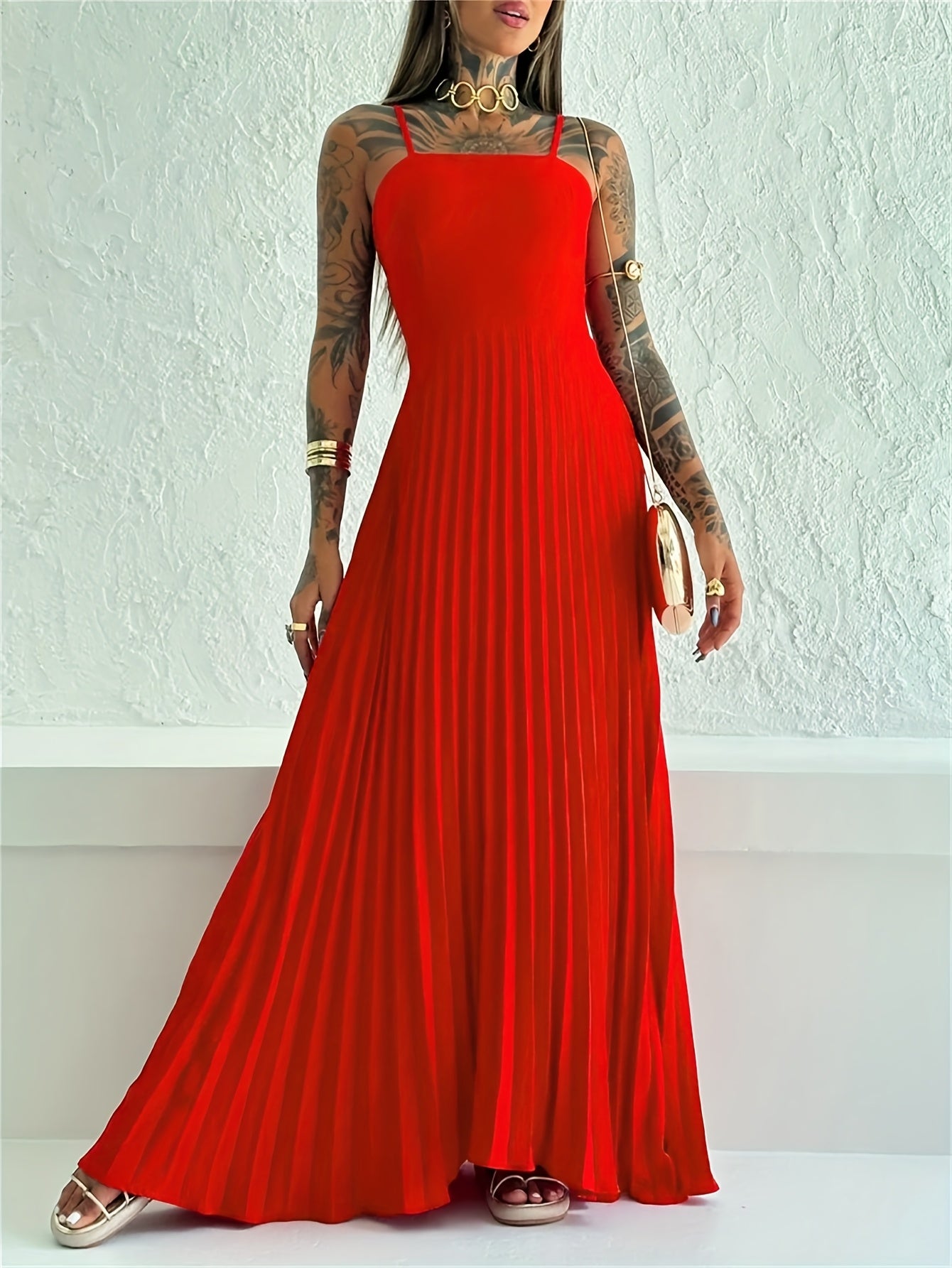 Sunset Flow Tie-Back Maxi Dress – Casual Chic for Spring/Summer