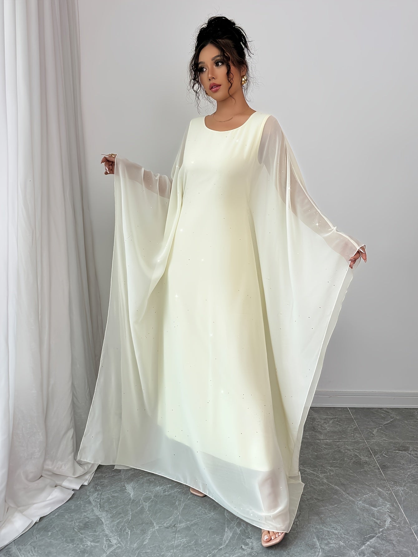 Women's WhisperLight Mesh Sleeve Dress